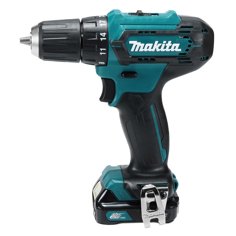 Аккумуляторная дрель-шуруповерт Makita DF333DWYE4 (2хАКБ 12 В, 1.5 Ач, кейс + набор бит B-28905) в Твери
