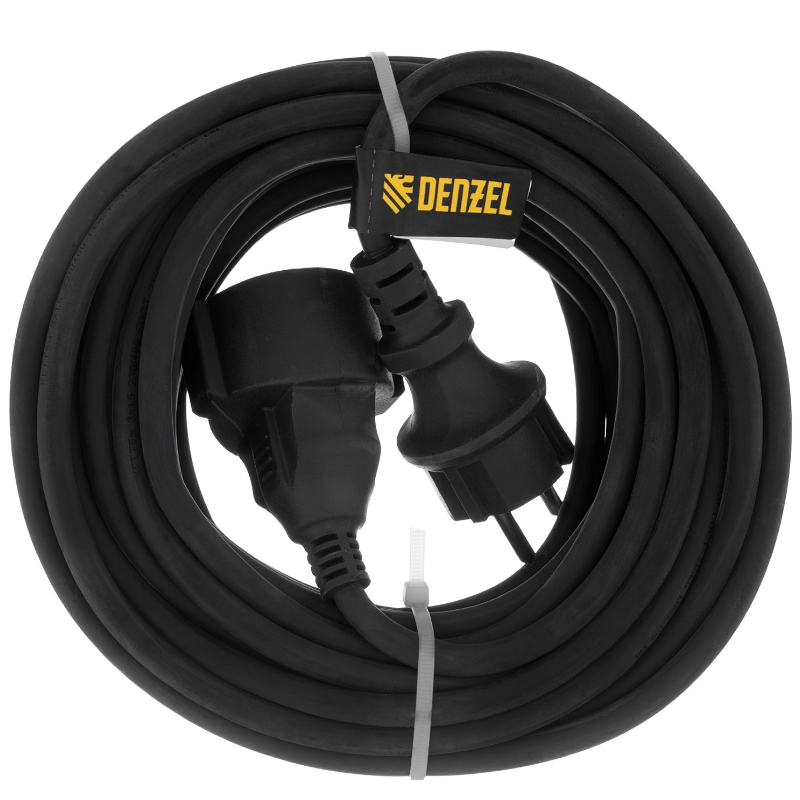 Удлинитель-шнур силовой Denzel Top Series 37420, КГТТ, 20м, 1 розетка, 3*1,5 мм в Иваново