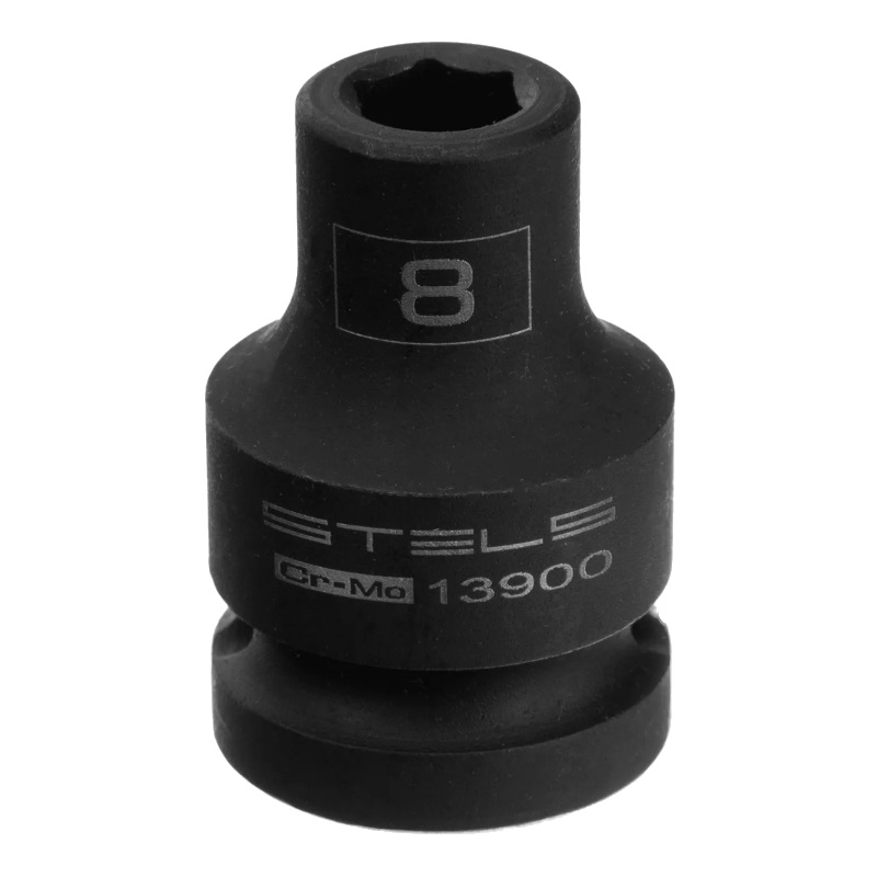 Головка ударная шестигранная Stels 13900, 8 мм, 1/2", CrMo в Иваново
