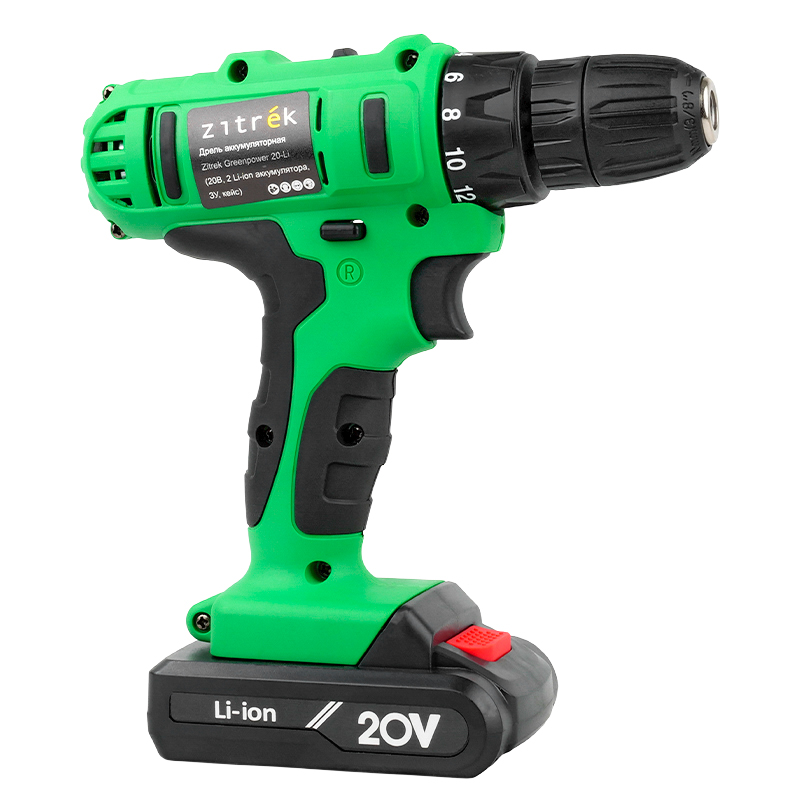 Аккумуляторная дрель-шуруповерт Zitrek Greenpower 20-Li 063-4076 в Переславле