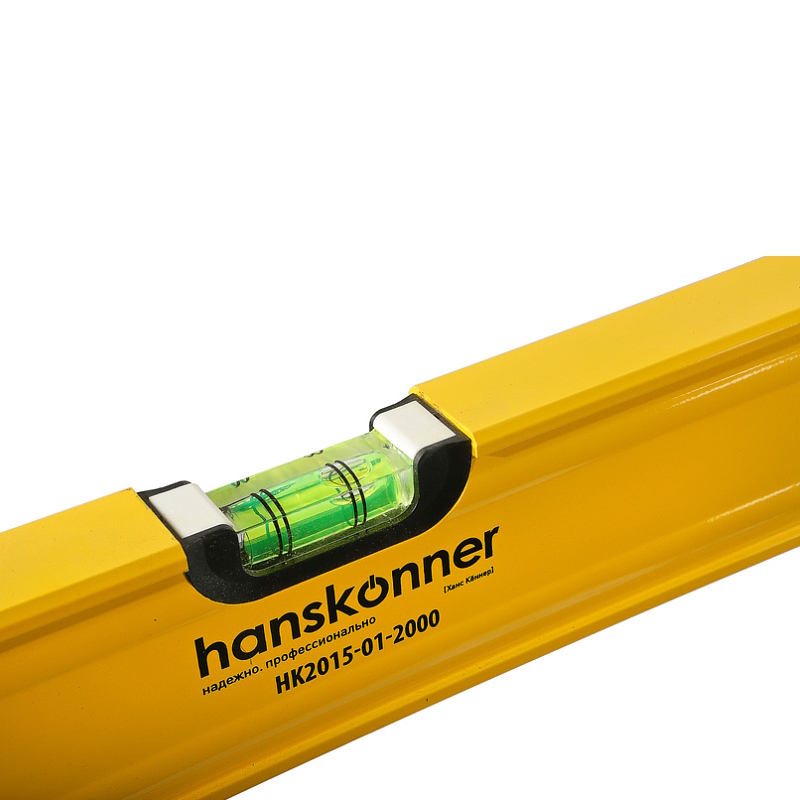 Уровень Hanskonner HK2015-01-2000, 2000 мм, фрезерованный, магнитный, 3 глазка, точность 0.5 мм/м в Угличе