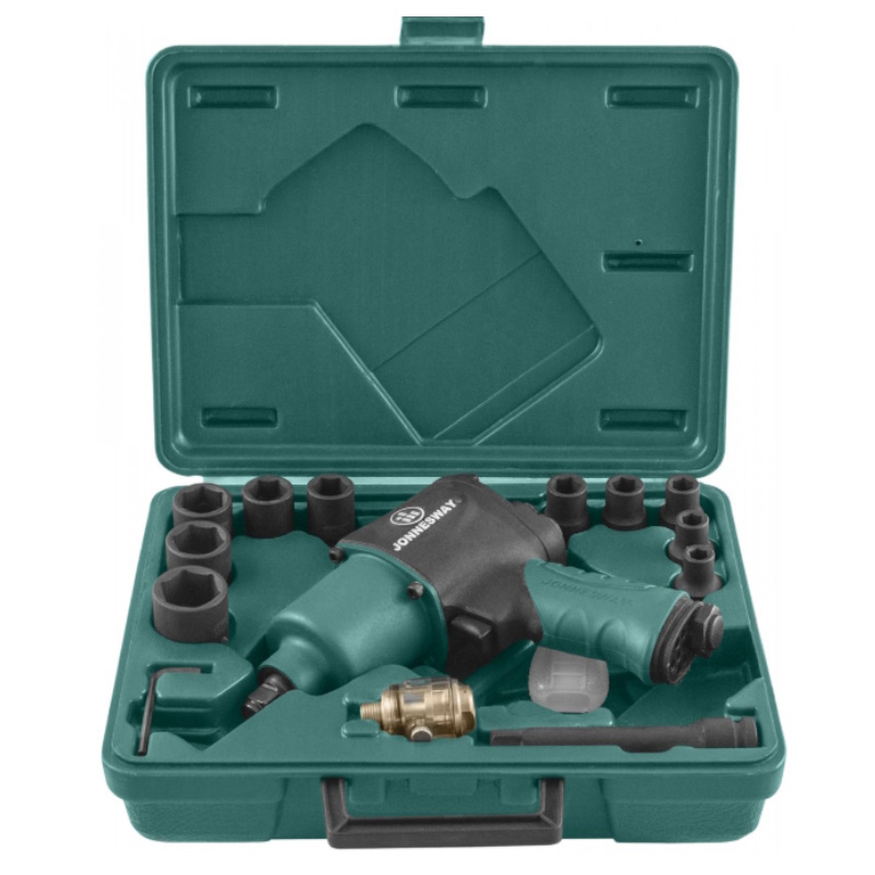 Гайковерт и торцевые головки ударные Jonnesway JAI-1044K 9-27мм 12 7000 обмин 780 Nm 17 предметов 26842₽