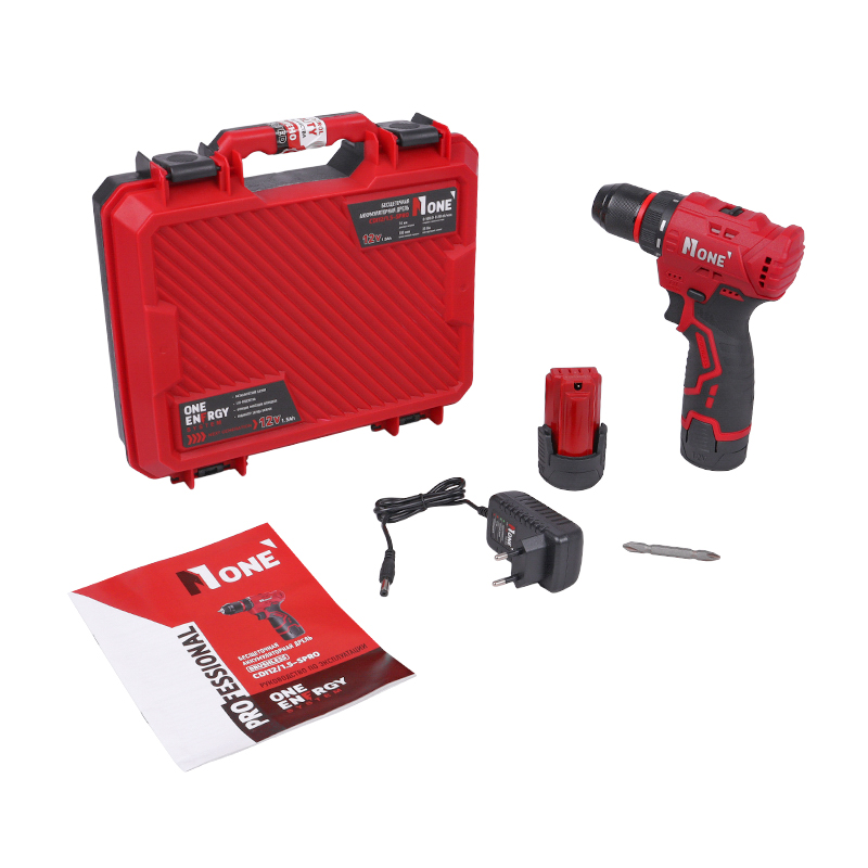 Дрель аккумуляторная Number One CDI 12/1,5-SPRO б/щет. (12V/1,5A*h, 35H*m, 10 мм метал. патрон, 500-1650 об./мин., кейс) в Иваново