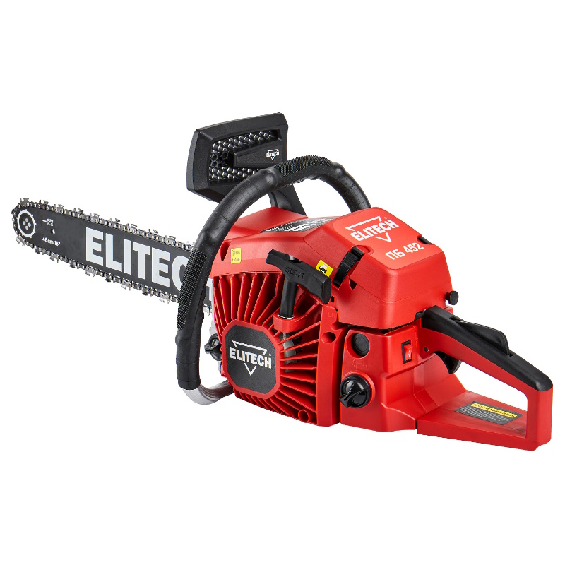 Бензопила Elitech ДМ ПБ 452 (E1611.013.00) 205449, 45 см3, 2.0 кВт/2.7 л.с.,шина 45 см,3200-1000 об/мин в Рыбинске