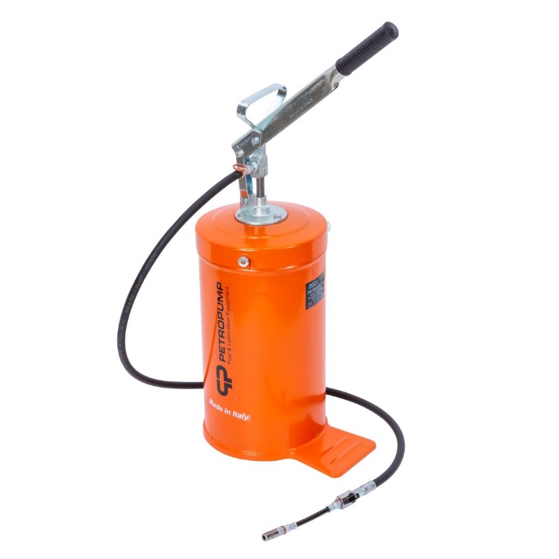 Ручной солидолонагнетатель Petropump PP210013, с емкостью 16 кг, 150 бар, базовая версия