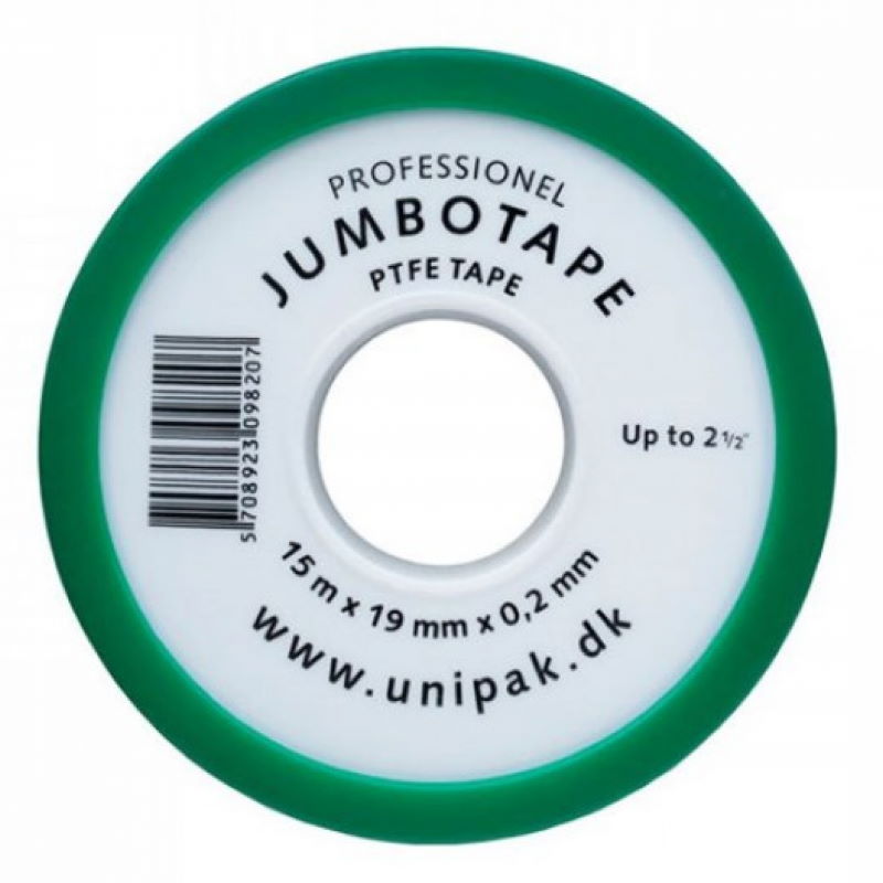Фум лента для гидроизоляции Jumbotape, 15 м, 19x0,2 мм в Муроме