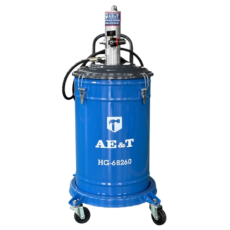 Солидолонагнетатель пневматический AE&T HG-68260, 60 л в Твери