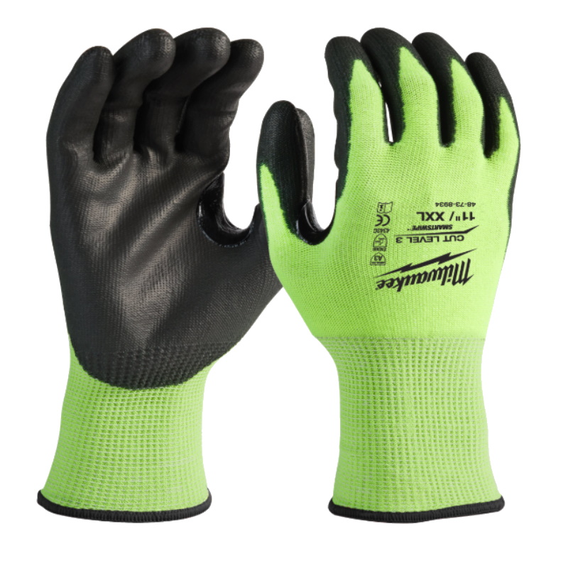 Перчатки защитные Milwaukee Hi-Vis Cut level Хай Виз Кат Левел 4932478134 3C 11XXL 268₽