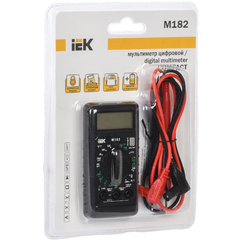 Мультиметр цифровой IEK COMPACT M182 TMD-1S-182 в Туле