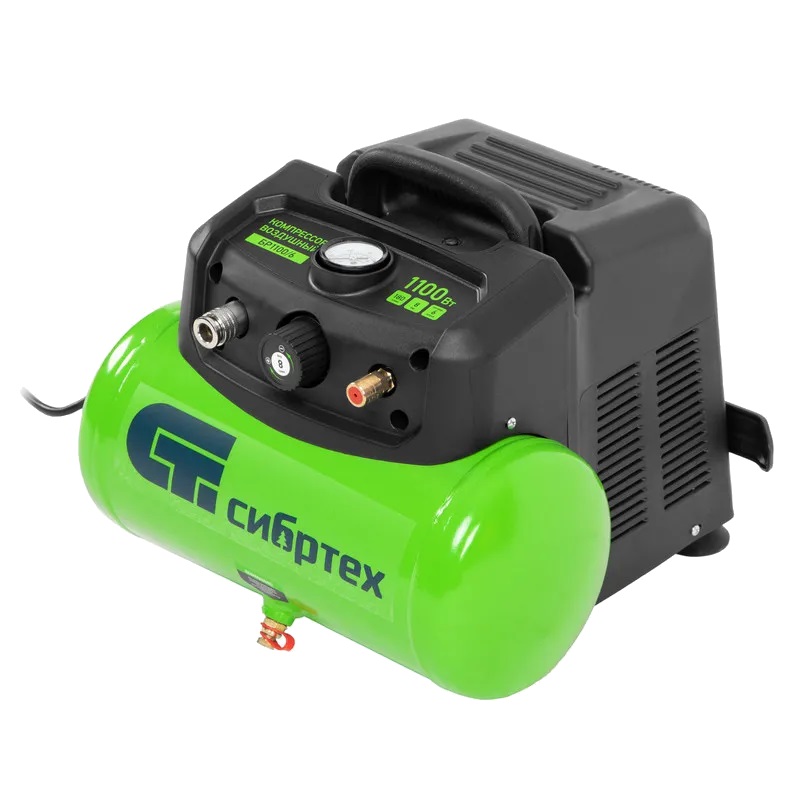 Компрессор воздушный безмаслянный Сибртех BL 11006 58059