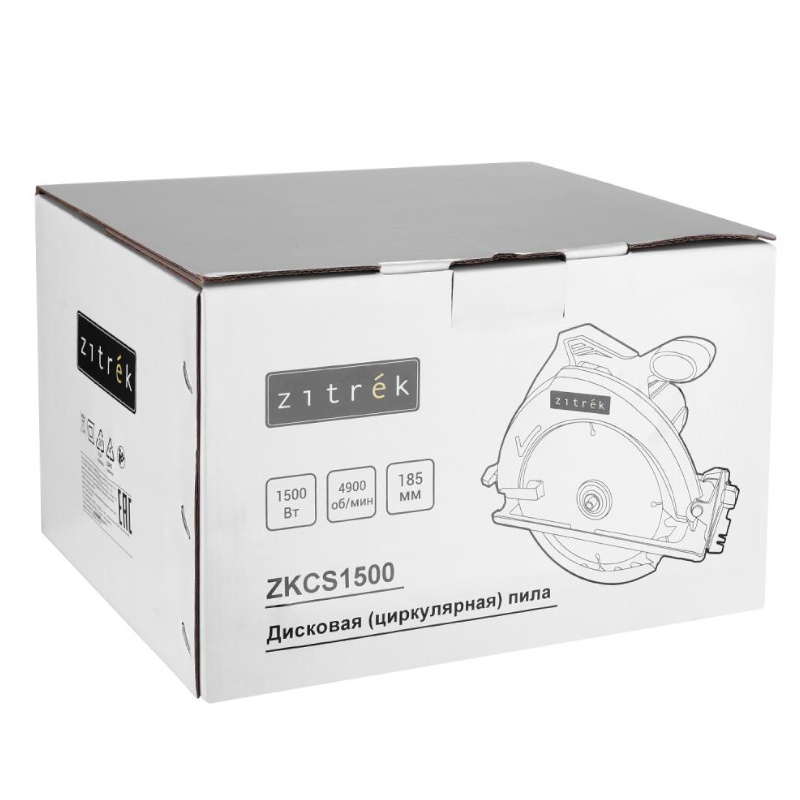 Дисковая (циркулярная) пила Zitrek ZKCS1500 085-1305, 1500 Вт, 185 мм, диск в Череповце