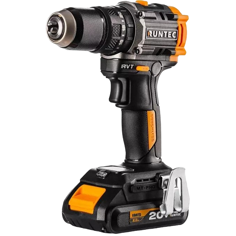 Дрель-шуруповерт Runtec PRO RT-ID223 ударная аккумуляторная 13 мм, 20В, 2*2Ач, 60Нм