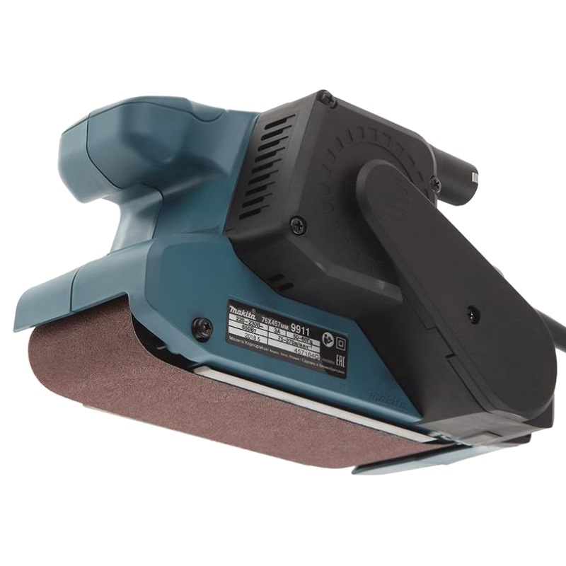Шлифмашина ленточная Makita 9911K (длина ленты 457 мм, возможность подключения к пылесосу)