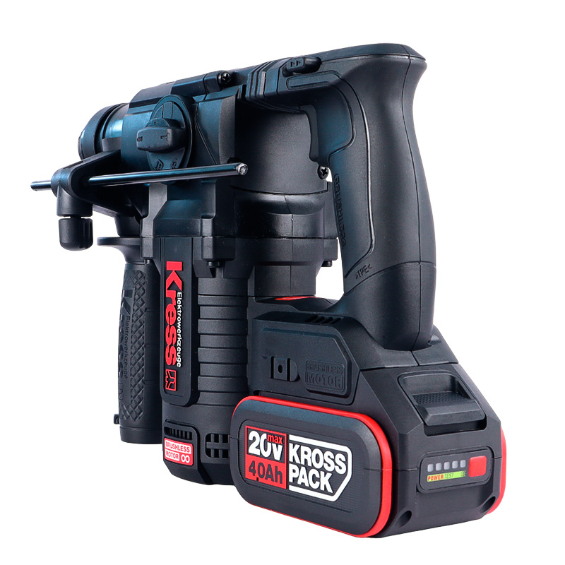 Перфоратор аккумуляторный Kress KU388, бесщеточный, 20В, 4Ач х2, кейс