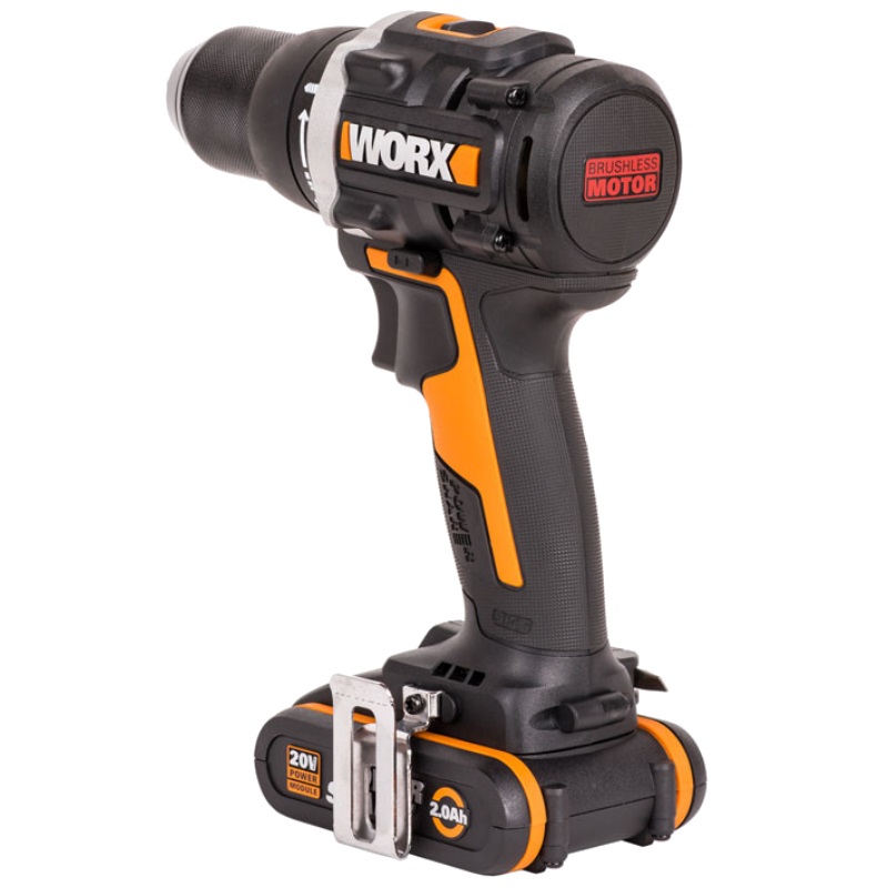 Дрель-шуруповерт WORX WX102 аккумуляторная , 20В, 60Нм, бесщеточная, 2Ач х2, ЗУ, кейс в Кинешме