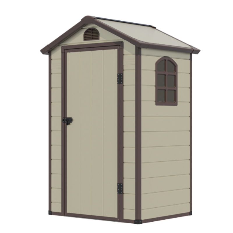 Сарай Wotex Storage-01-1, бежевый с коричневым, 134*104*204 см