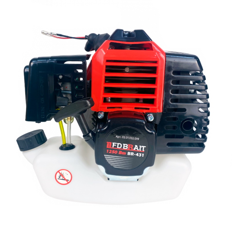 Двигатель бензиновый Brait BR-431 0301032019 2-х тактный 1250 Вт объем цилиндра 43 см3 3045₽