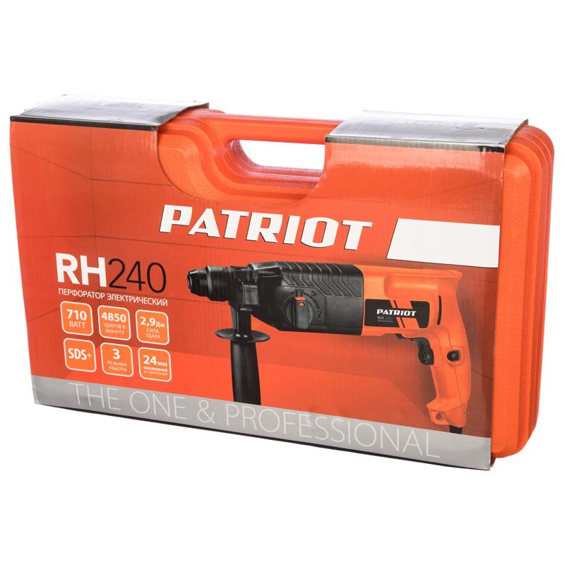 Перфоратор Patriot RH 240 140301300 в кейсе, с защитной муфтой во Владимире