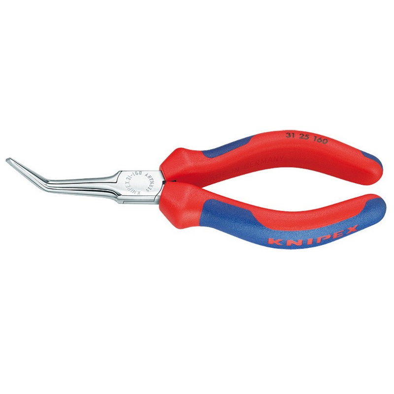 Длинногубцы Knipex KN-3125160 острые плоские гладкие губки 55 мм 45 длина 160 мм хром 2-комп ручки 7026₽