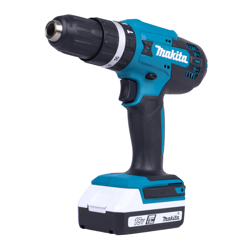 Дрель-шуруповерт Makita HP488D002, аккумуляторная, ударная,18В, 13мм, 42/24Нм, 2x1,5Ач, з/у в Александрове