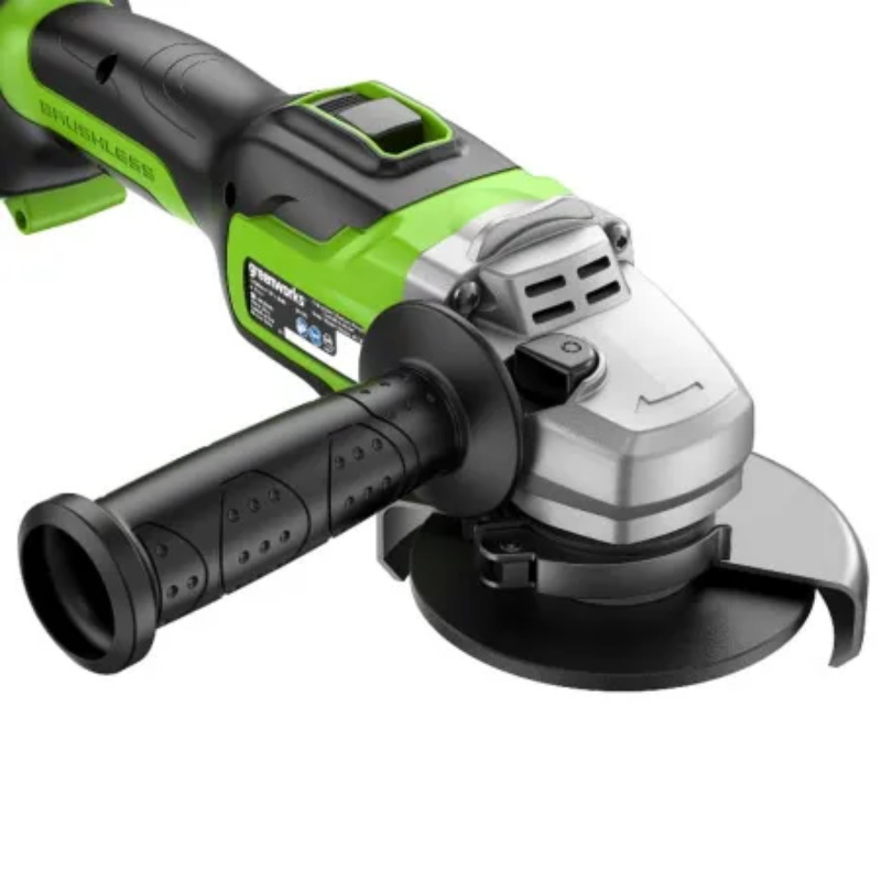 Угловая шлифмашина (болгарка) аккумуляторная Greenworks GD24AG 24V 3200207CUG, 125 мм, 24 В, плавный пуск в Муроме