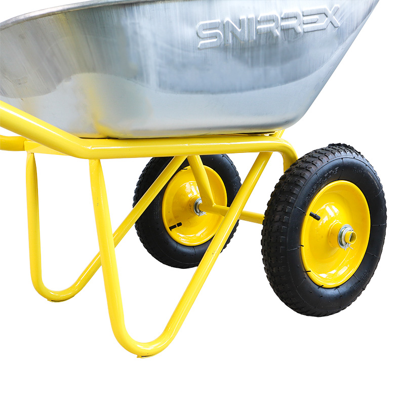 Тачка строительная Snirrex 32.110.240, 2х-колесная, 110 л, грузоподъемность 240 кг, 3.25-8/25