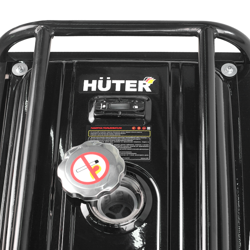 Однофазный бензиновый генератор Huter DY6500L (5 кВт, 4-х тактный двигатель, ручной запуск)