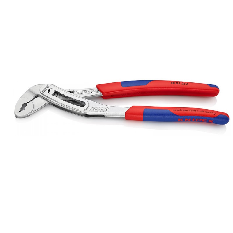 Клещи переставные Knipex ALLIGATOR KN-8805250, зев 50 мм, длина 250 мм, хром, 2-комп ручки