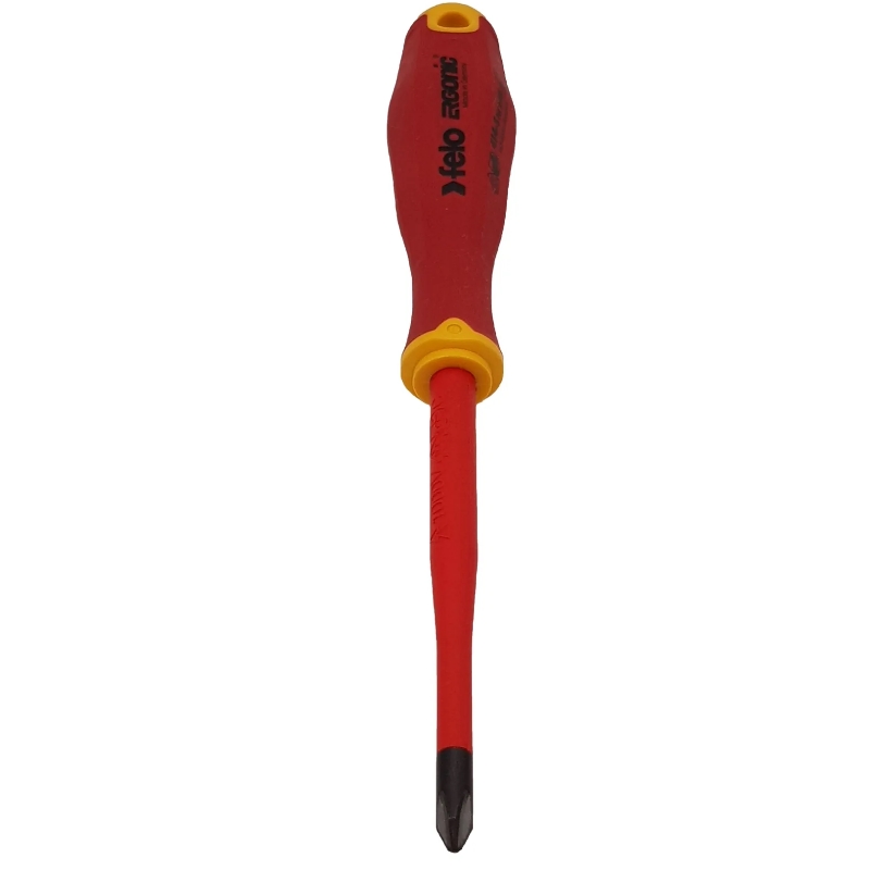 Отвертка диэлектрическая Felo Ergonic 41420390, крестовая PH 2X100 (Германия) в Угличе