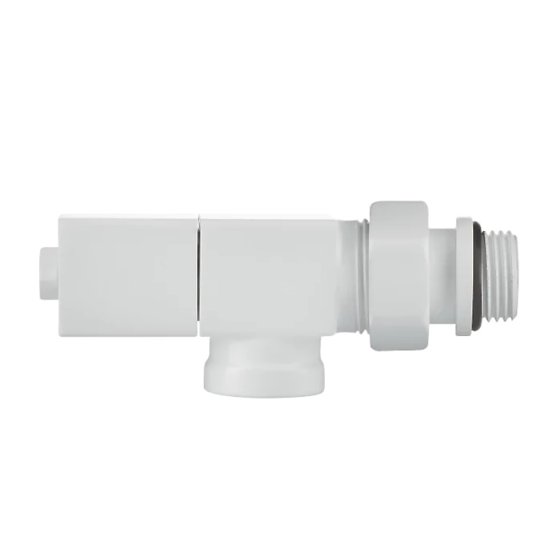 Набор дизайн-вентилей Royal Thermo CUBE НС-1422572, осевой, белый, 1/2" в Туле