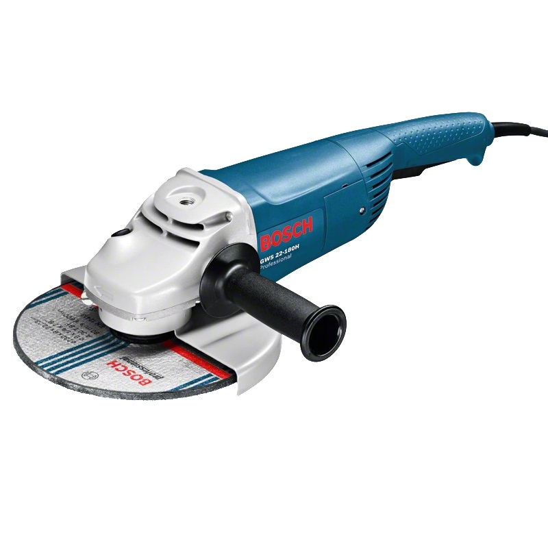 Угловая шлифмашина (болгарка) Bosch GWS 22-180 H 0.601.881.103, 180 мм, 2200 Вт, плавный пуск