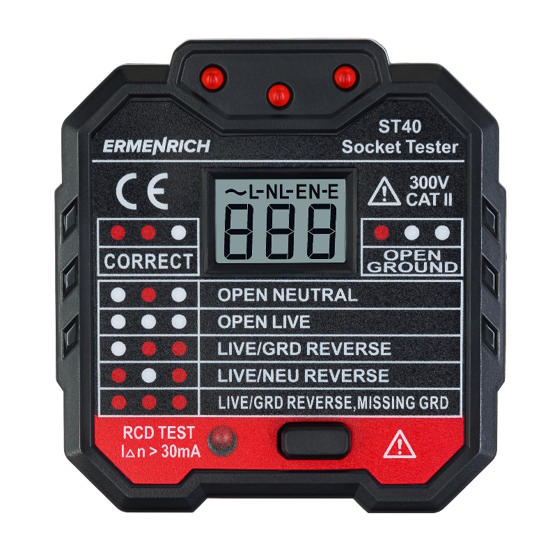 Тестер розеток Ermenrich Zing ST40 82963