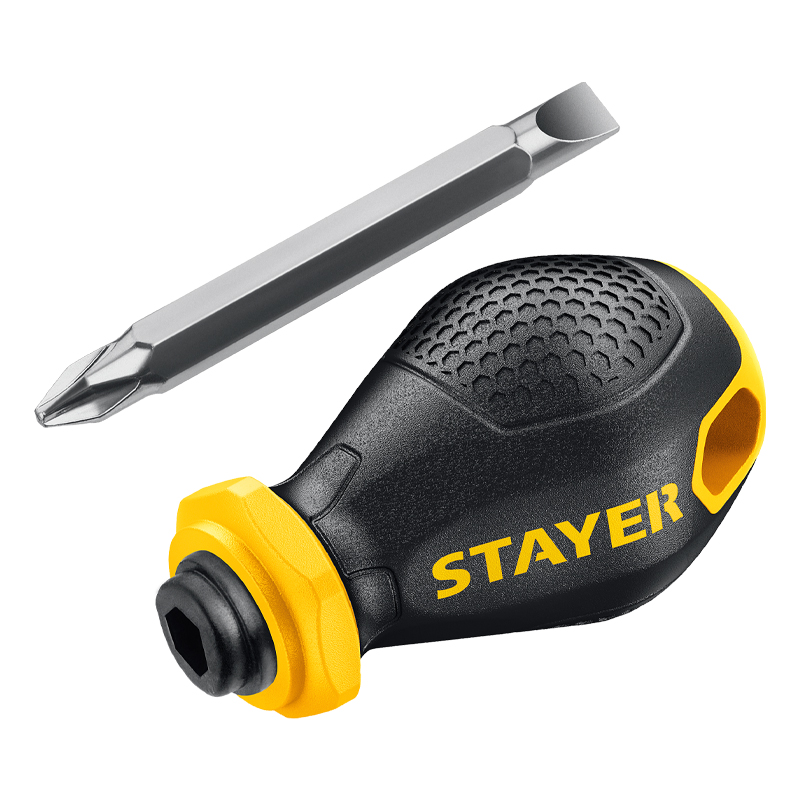 Отвертка переставная Stayer Hercules-Mini 2-in-1, 2511_z02 (38 мм PH2/SL6) в Угличе