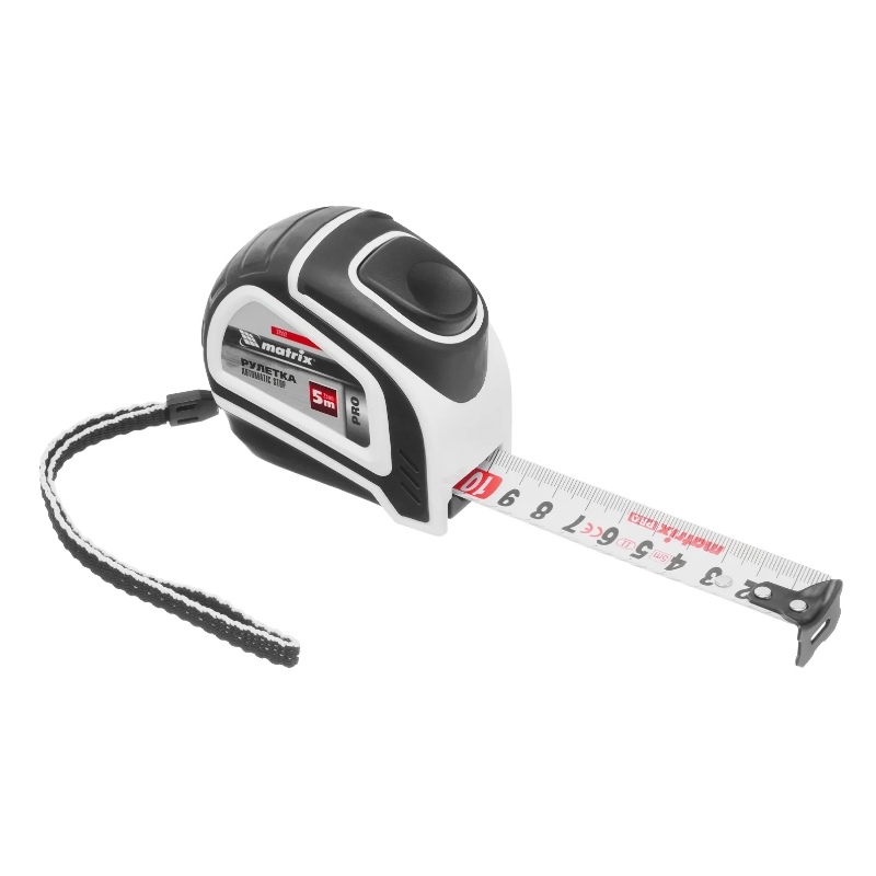 Рулетка Matrix Autostop PRO 32552, 5 м х 25 мм, двухкомпонентный корпус, автомат. фиксация в Иваново