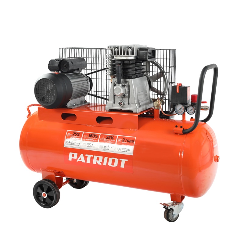 Компрессор поршневой ременной Patriot PTR 100-440I в Твери