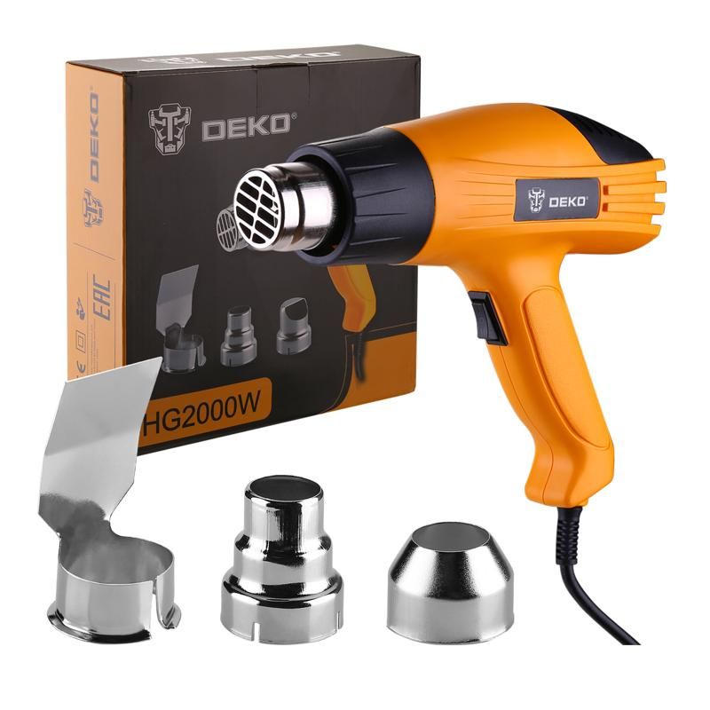 Строительный фен Deko HG2000W 063-4166 (мощность 2000 вт, 2 режима работы) в Череповце