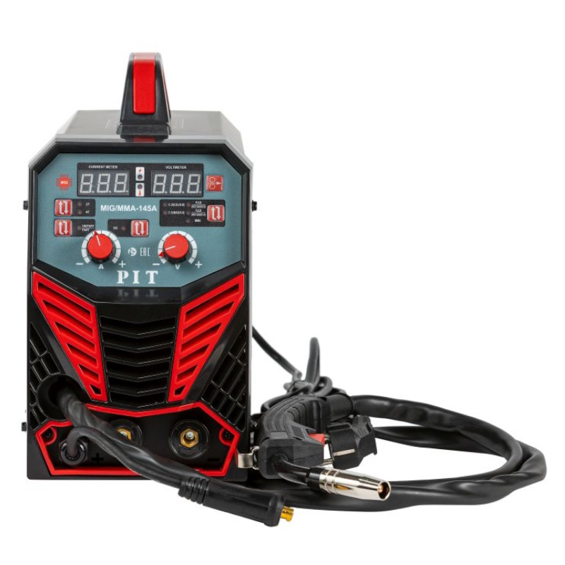 Сварочный полуавтомат PIT PMIG145-С 40 кВт 145А ПВ-60 MMA 16-4мм MIG 08-10мм