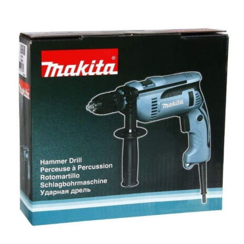 Сетевая дрель по металлу Makita HP 1641F (680 Вт, ударный тип)