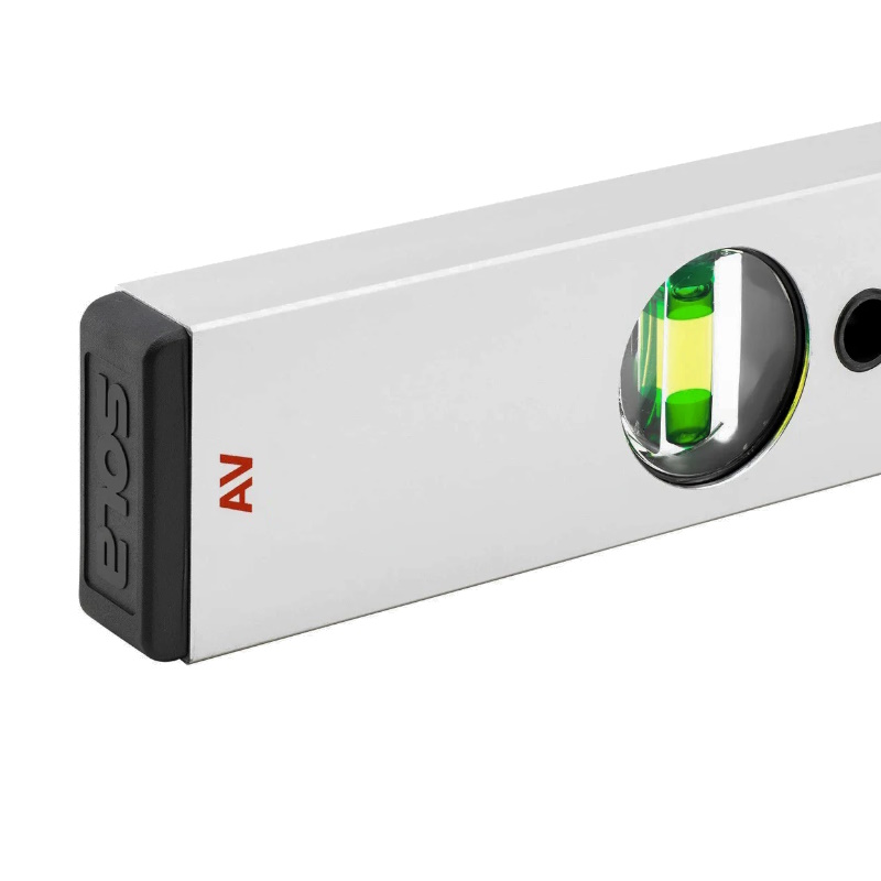 Уровень Sola AV 80 01111101, L = 80 см, 2 глазка, точность 0,5мм/м