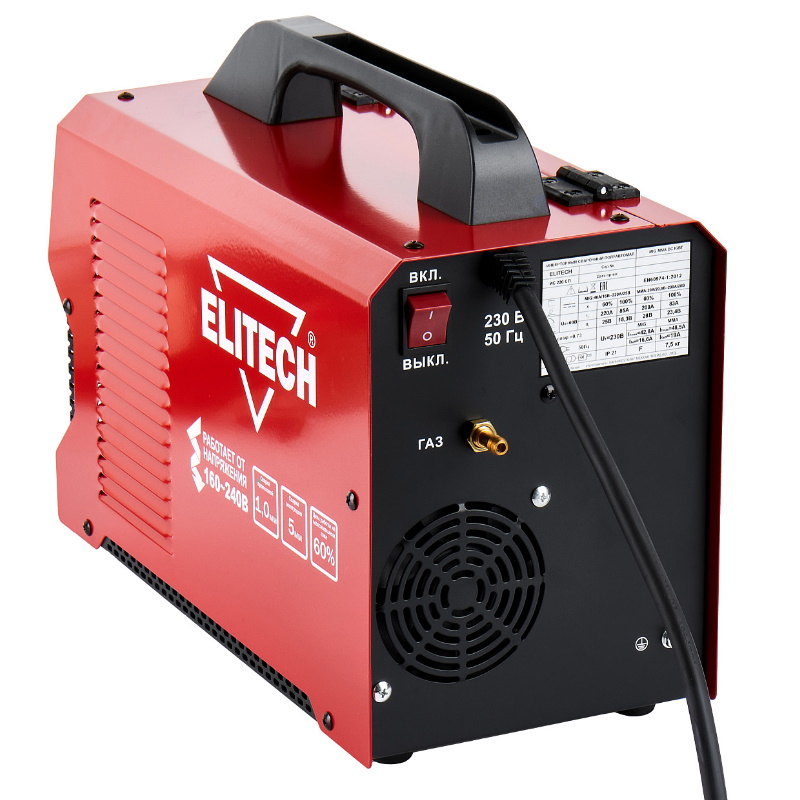 Инвертор Elitech ДМ ИС 220 СП 204755, MIG/MAG, 220В, 6.9 кВт, 30-220A(MIG), 20-220А(MMA) в Череповце