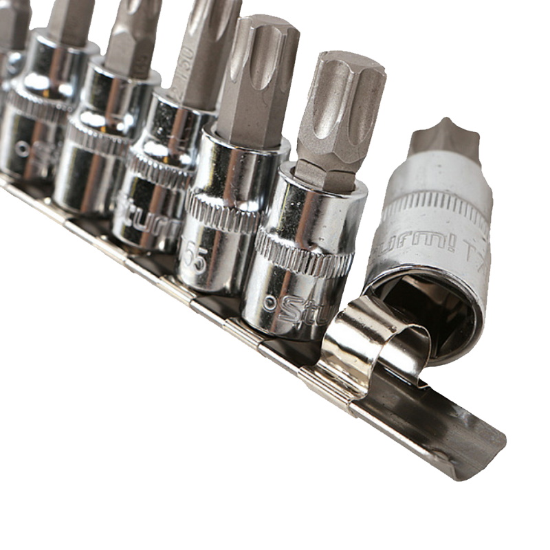Набор головок Torx Sturm 1045-18-T13, 1/2", 1/4", 3/8", 55мм, 13шт, S2