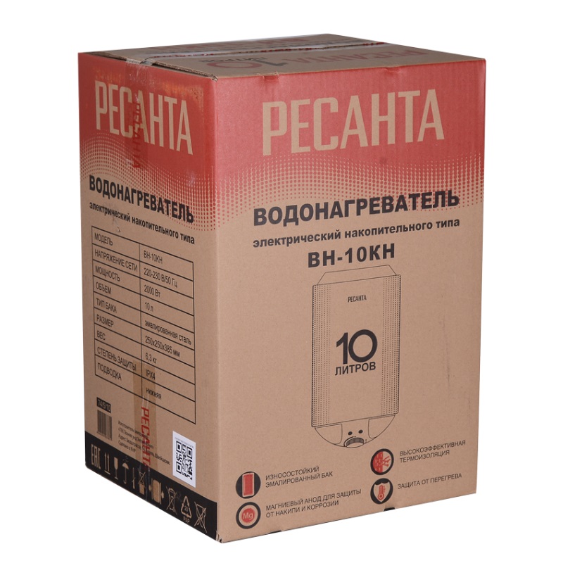 Водонагреватель накопительный Ресанта ВН-10КН 74/5/10 в Костроме