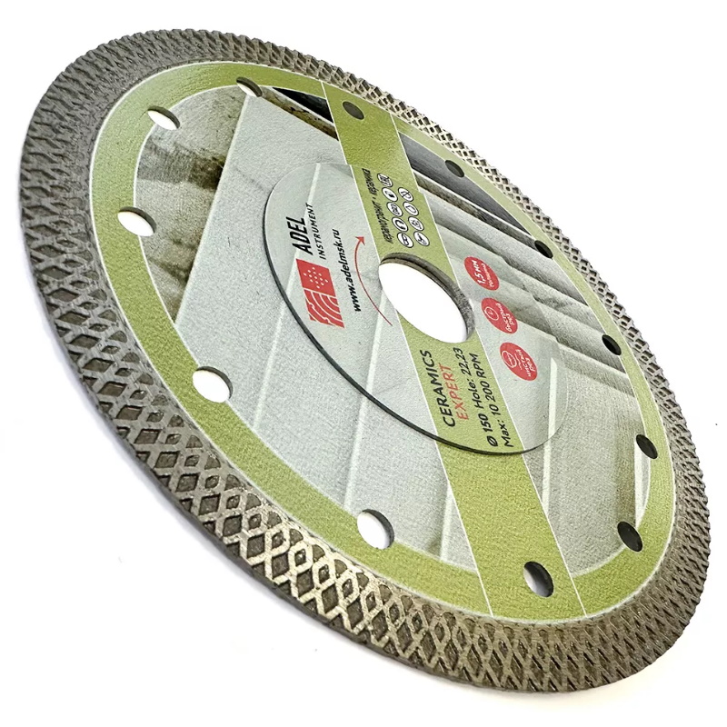 Диск алмазный Adel Instrument Ceramics Expert 00-00018685, турбо ультратонкий, Ø150*1,5*22,23 в Переславле