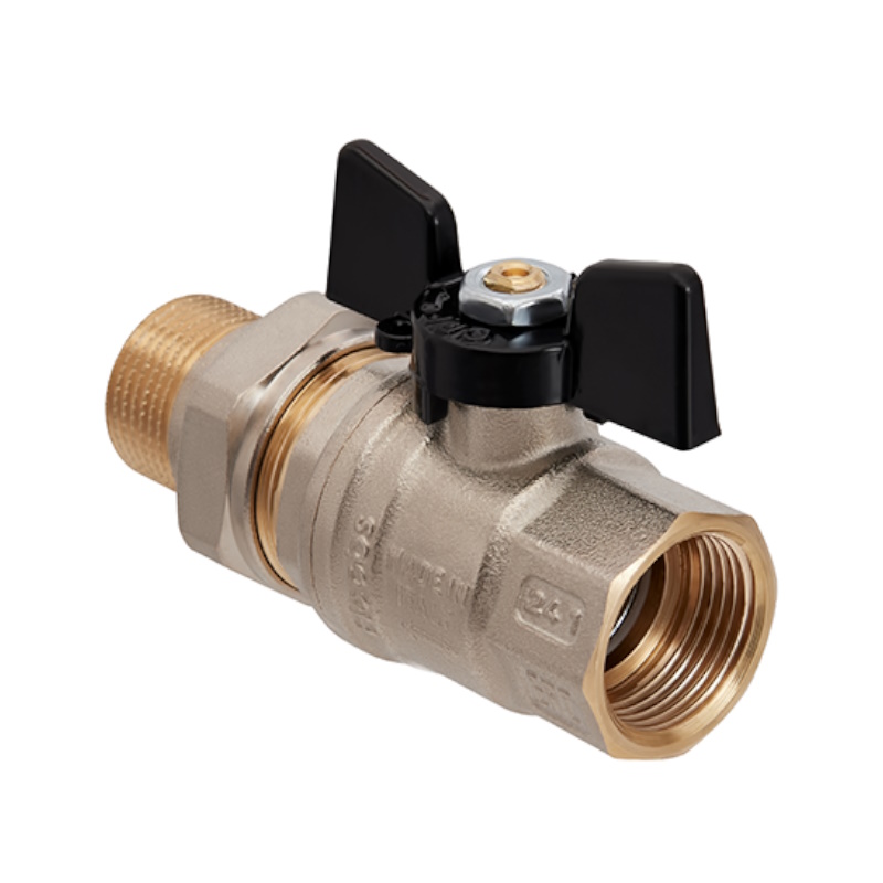 Кран шаровой Hoobs ORION 15155H, с американкой, НР/ВР, 1'1/4'', бабочка в Костроме