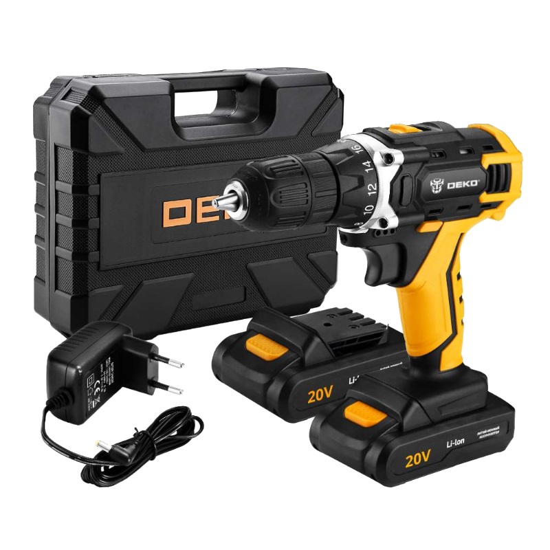 Аккумуляторная дрель-шуруповерт Deko DKCD20FU-Li SET3 063-4172 в Угличе