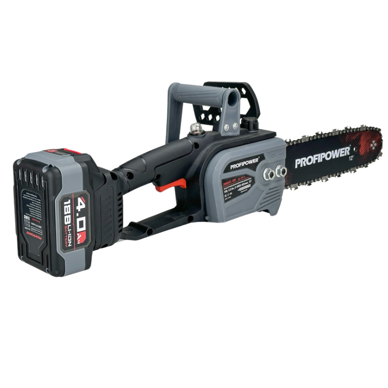 Аккумуляторная цепная пила бесщеточная ProfiPower MKDUC-20V E0114М1, Li-ion-1шт, 4.0Ач, шина 12", 0-4500об/мин, цепь, З/У, в коробке в Рыбинске