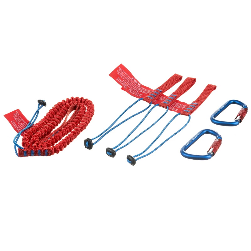 Система страховки инструмента в наборе Knipex KN-005004TBK, 6 пр., строп 1 шт, адаптер 3 шт, карабин 2 шт