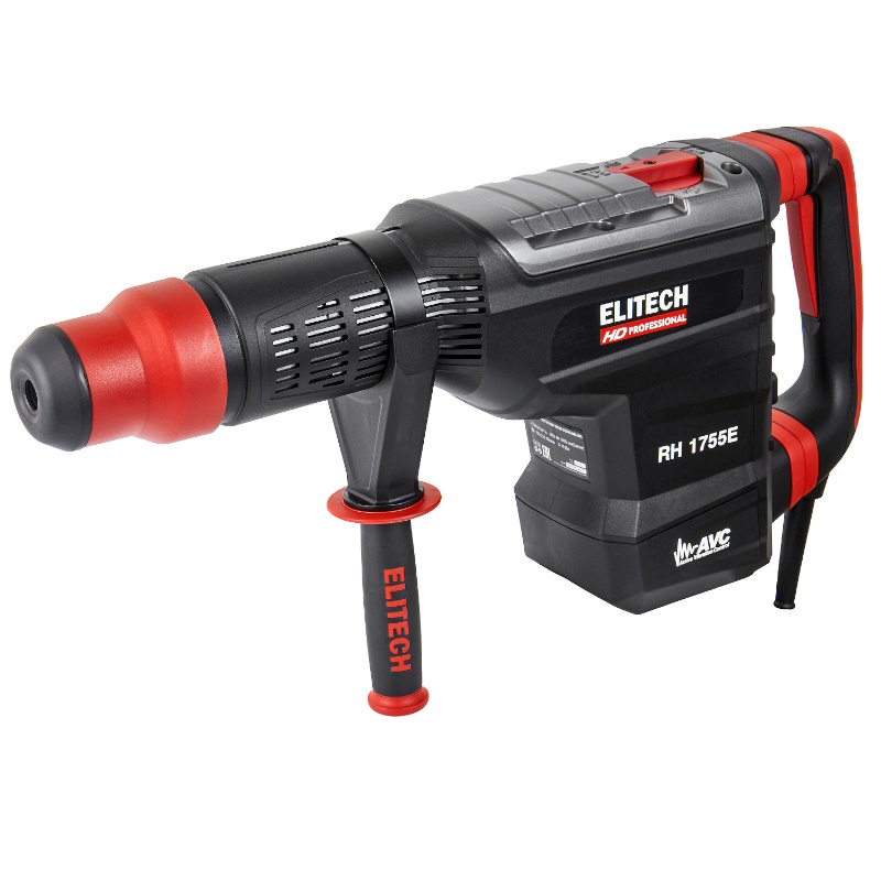 Перфоратор Elitech HD RH 1755E (E2205.021.01) в кейсе, с защитной муфтой, с виброзащитой