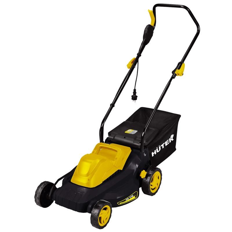 Газонокосилка электрическая Huter ELM-1400T 1400 Вт высота скашивания 65 мм объем травосборника 35 л 9377₽