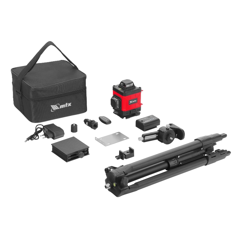 Лазерный уровень MTX ML 360-4 Pro SET 350845, м-призм.  30 м, акк. Li 3000 мАч, состоит из 2 частей в Муроме